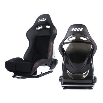 EDDYSTAR 碳纤维可调节通用赛车座椅SPS位置可调节绒面赛车座椅 可倾斜碳纤维赛车座椅 可折叠赛车座椅 赛车运动座椅